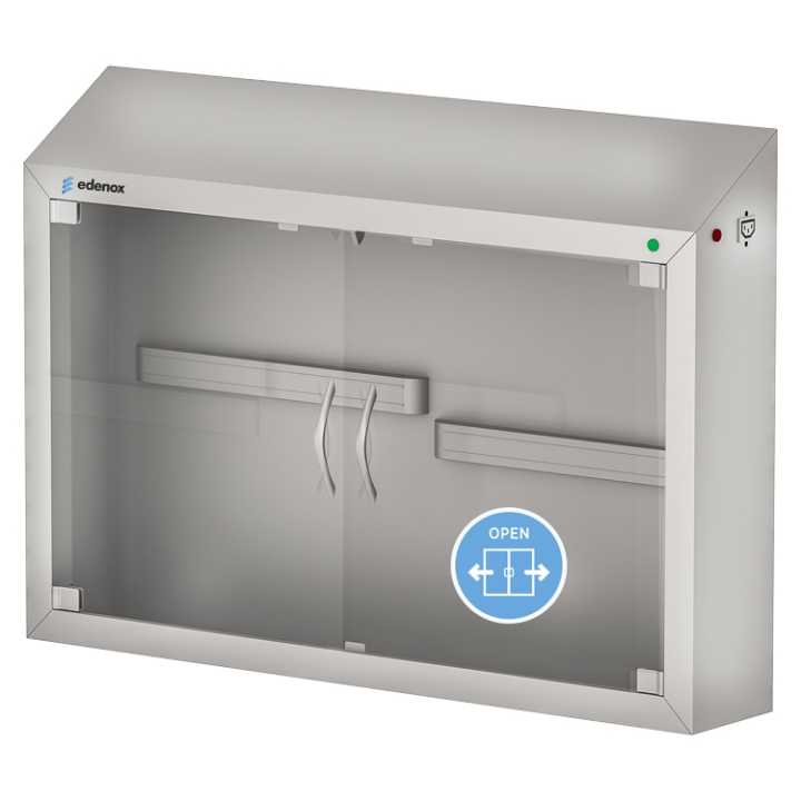 Armário Esterilizador Ozónio Inox 28 Facas 1000x170x700mm
