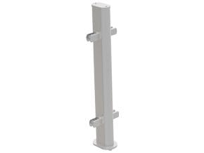 Suporte Central em Aço Inoxidável para Vidros de Proteção Frontal