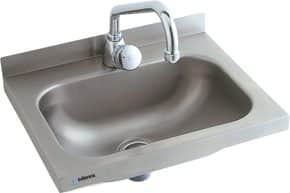 Lava-Mãos Retangular Inox 400x320x185mm para Parede