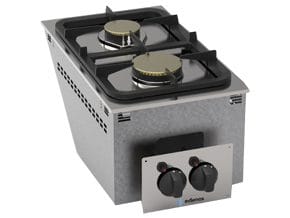 Fogão a Gás Linha 550, 2 Queimadores, 1x3,3kW + 1x5,2kW
