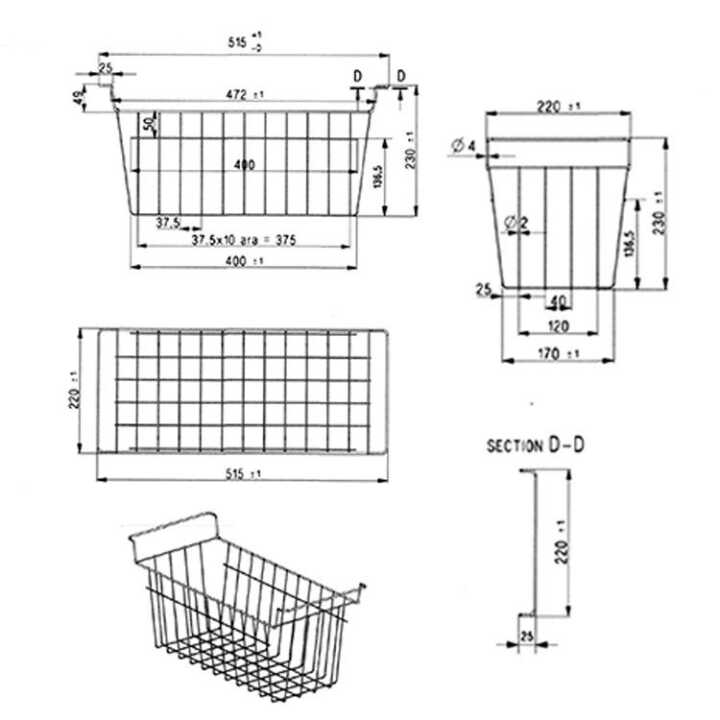 Cesto para Arca Congeladora Horizontal NLF-565