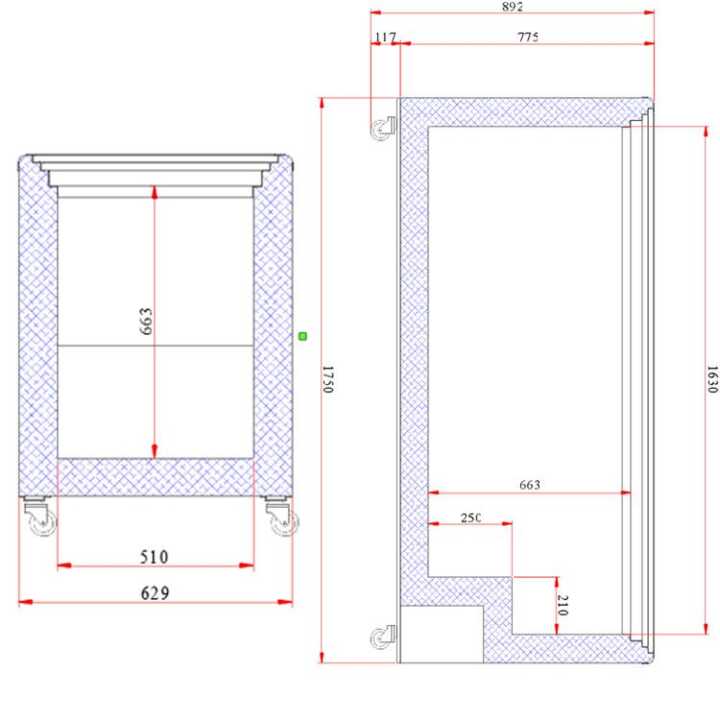 Arca Congeladora Horiz. 555L, Porta de Vidro Deslizante