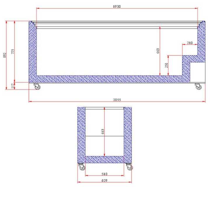 Arca Congeladora 670L com Porta de Vidro | Exposição Comercial