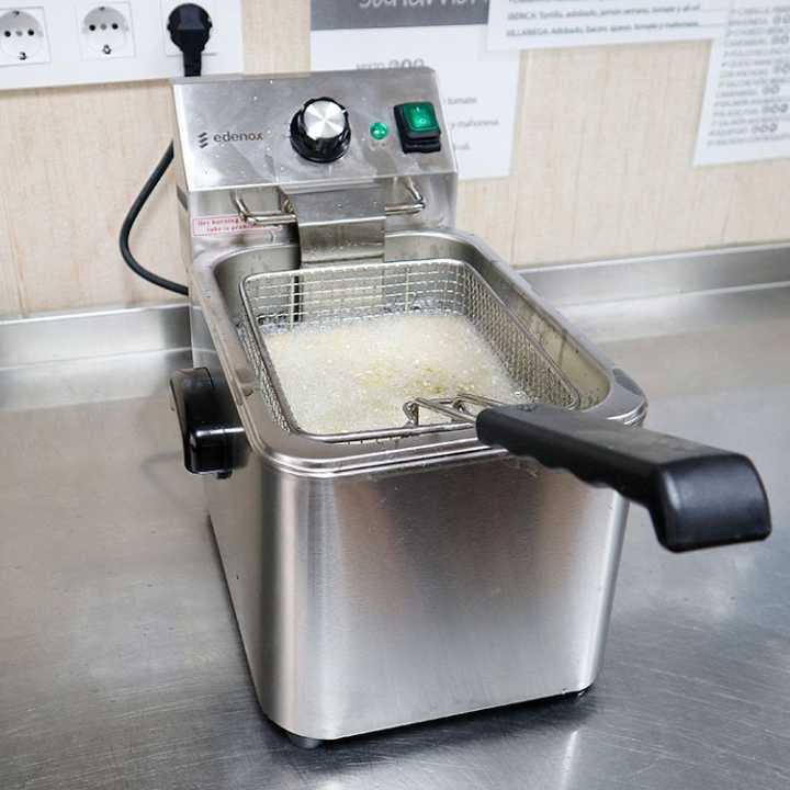 Fritadeira Elétrica Simples 4 Litros - Aço Inoxidável