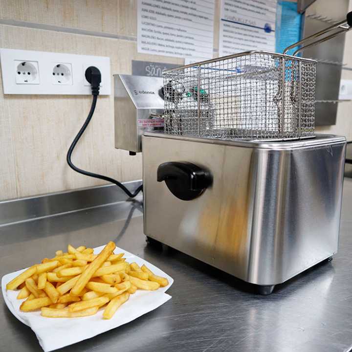 Fritadeira Elétrica Simples 4 Litros - Aço Inoxidável
