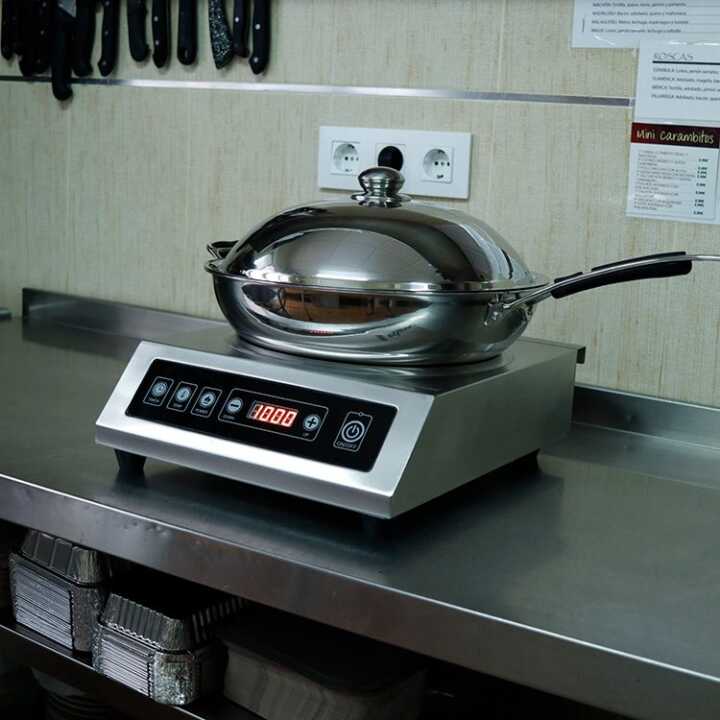 Wok de Indução de Mesa 3500W | Cozedura Profissional 36 cm