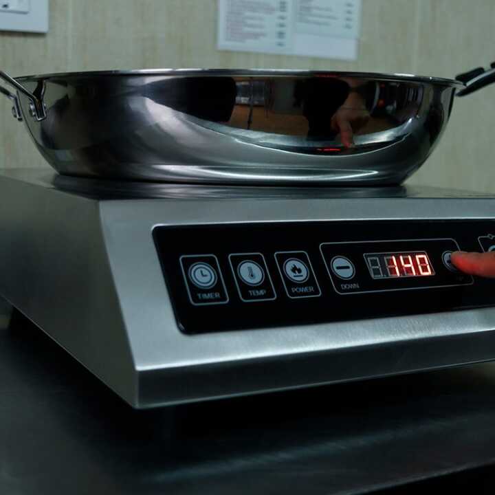Wok de Indução de Mesa 3500W | Cozedura Profissional 36 cm