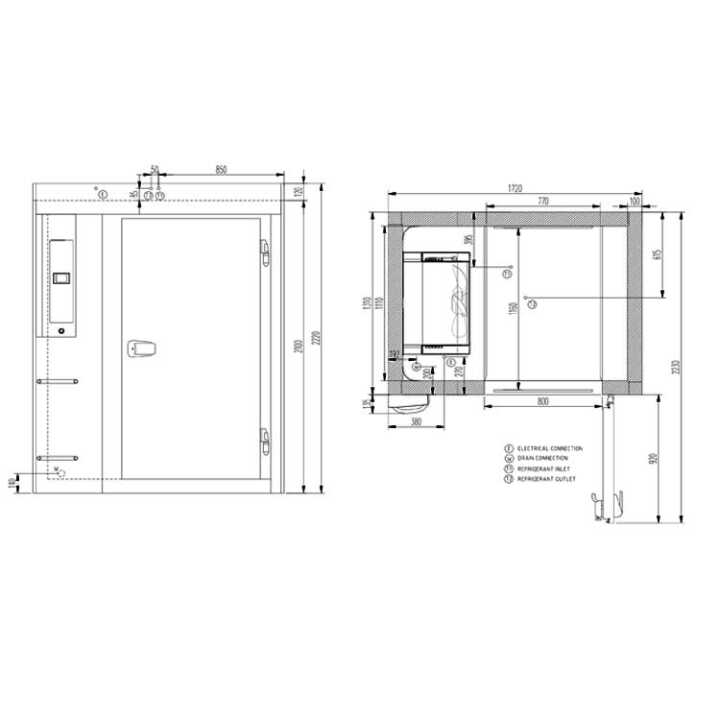Abatedor de Temperatura Rápida para 20 Tabuleiros GN 1/1