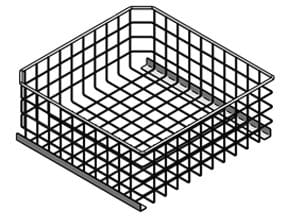 Cesto Superior para Armários Refrigerados 450x427x193mm