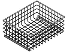 Cesto Inferior para Armários Refrigerados 450x187x192mm