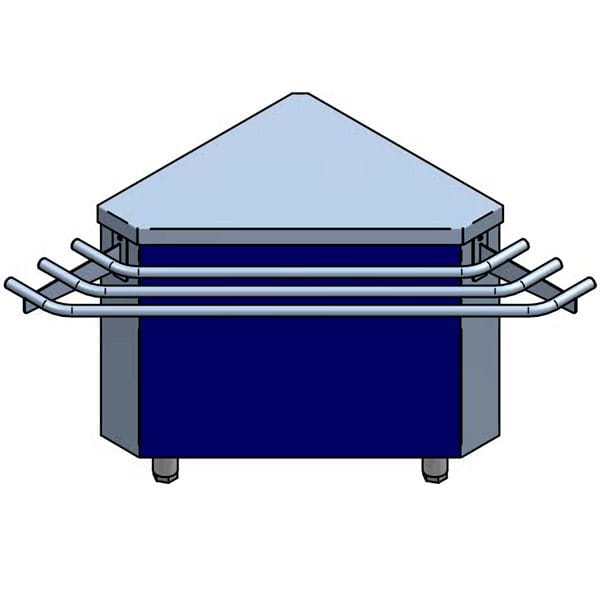 Elemento Neutro de Ângulo Externo 90º, 731x731x850mm