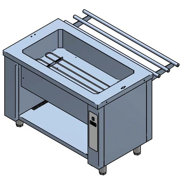Banho Maria Elétrico Linha 700 para 4 GN 1/1 - Cuba 150mm