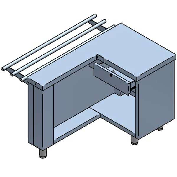 Mesa de Apoio para Caixa Registadora - 1200x700x850 mm
