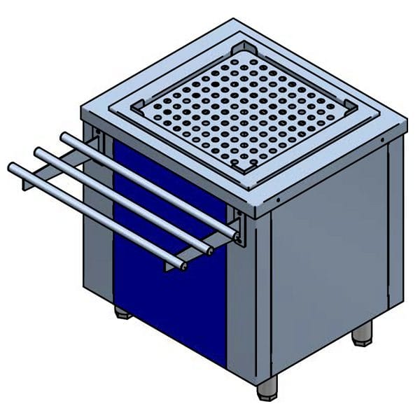 Bancada Neutra para Distribuição de Copos - 800x700mm