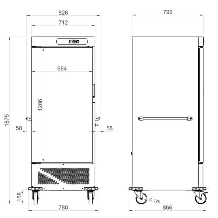 Carro Frigorífico Profissional GN 2/1 - 5 Tabuleiros
