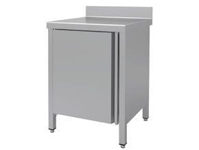 Mesa de Trabalho Mural Inox c/ Portas de Abrir 600x600 mm
