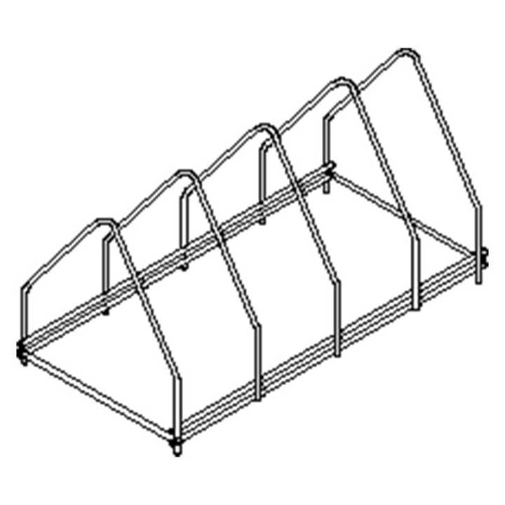 Suporte Máquina Lavar Louça para 4 Tabuleiros, 500x260x240 mm