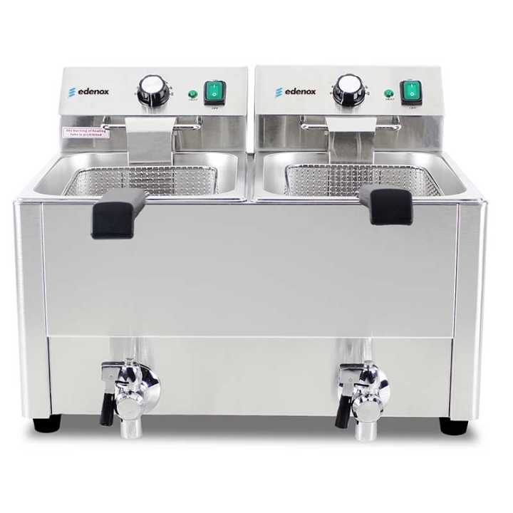 Fritadeira Elétrica Dupla 8 + 8 Litros - Linha Snack