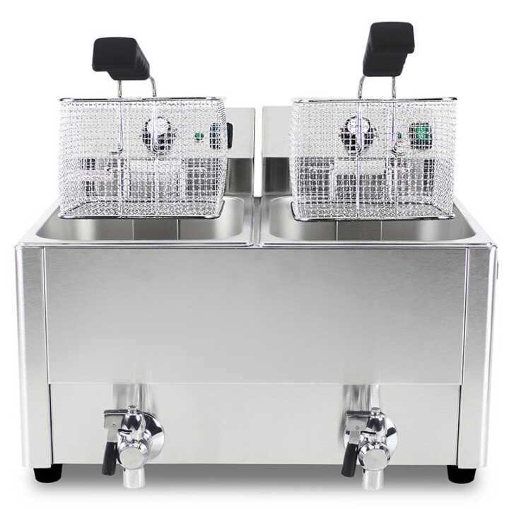 Fritadeira Elétrica Dupla 8 + 8 Litros - Linha Snack