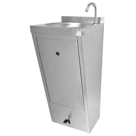 Pio Lava-Mãos Móvel Inox com Misturadora de Pedal