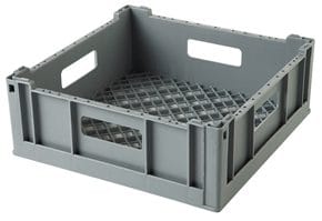Cesto para Lavagem de Copos 400x400x140mm - Empilhável