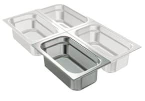 Recipiente Gastronorm GN 1/4-200, Inox, 5,8 L