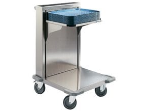 Carrinho Transporte de Tabuleiros Inox - Molas Ajustáveis