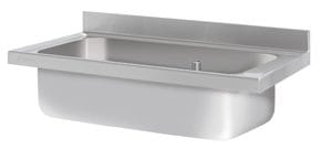 Bancada Inox com Lavatório 1000x700mm - Cuba 800x500x375mm