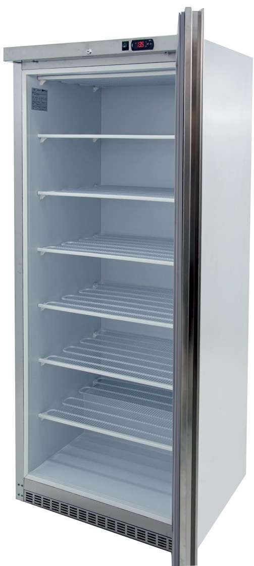 Arca Congeladora Vertical GN2/1 Aço Inox 600L (-22/-15°C)