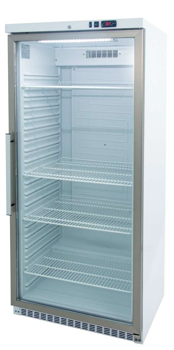 Armário Frigorífico GN2/1 600L Porta de Vidro Branco