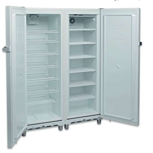 Armário Refrigerado Congelado 700L 2 Portas Branco 1220x650x1820 mm