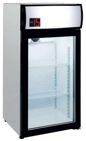 Armário Expositor Refrigerado 80L -5°C/+5°C Porta Vidro Duplo