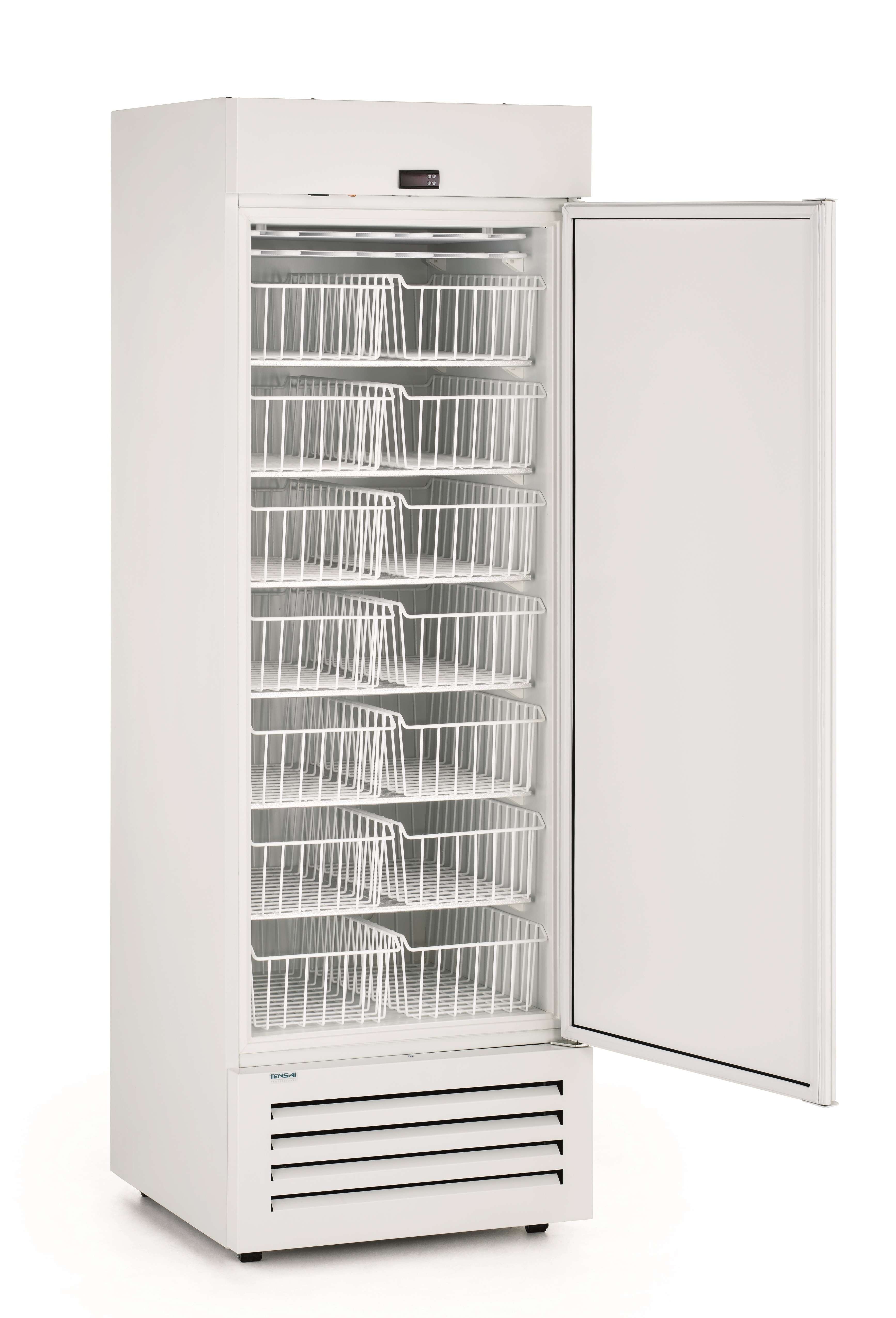 Arca Congeladora Vertical 450L Prateada com 14 Gavetas