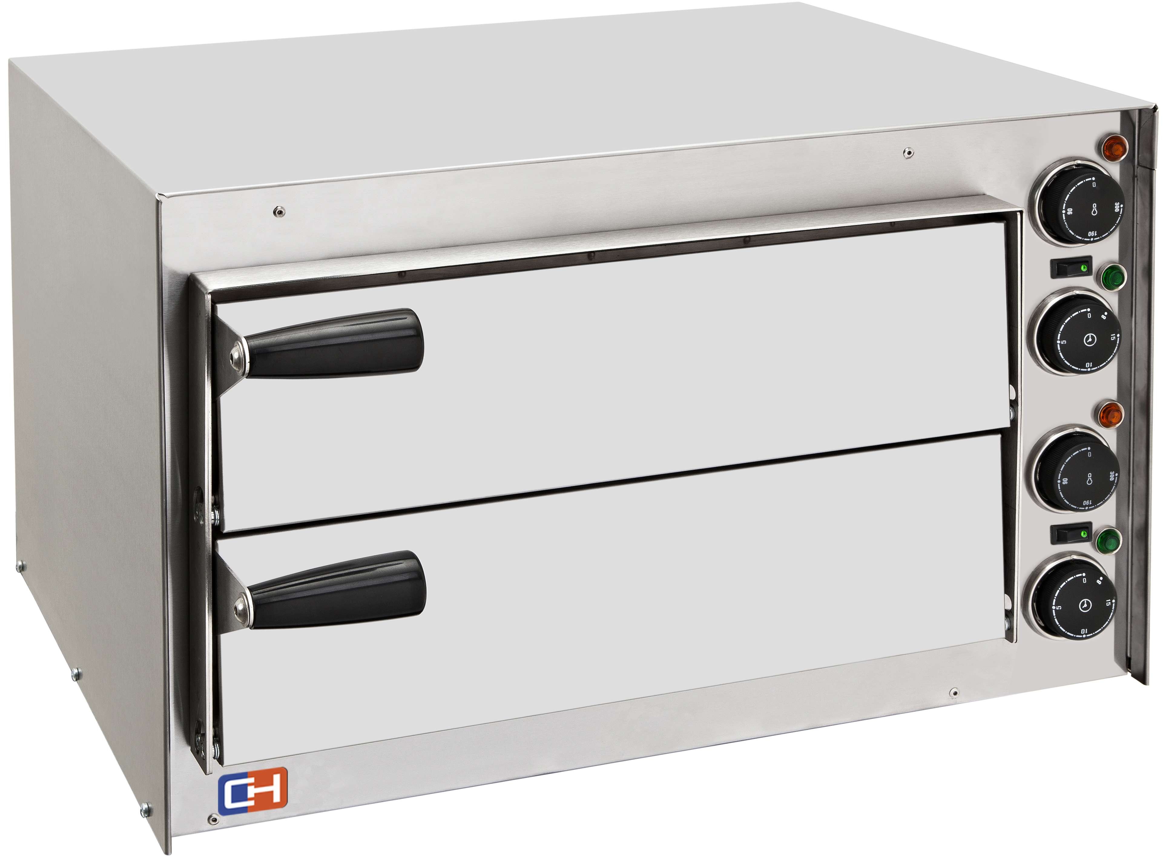 Fornos de Pizza Elétricos Compactos, 2 Pizzas ø35cm
