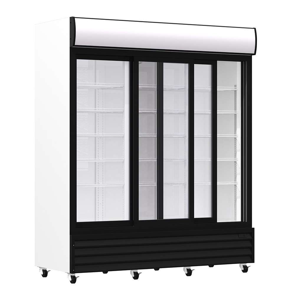 Armário Expositor Refrigerado 1600L, 3 Portas Deslizantes