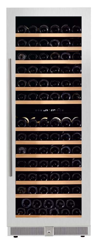 Armário Expositor de Vinhos 2 Temperaturas 143 Garrafas 595x700x1605mm