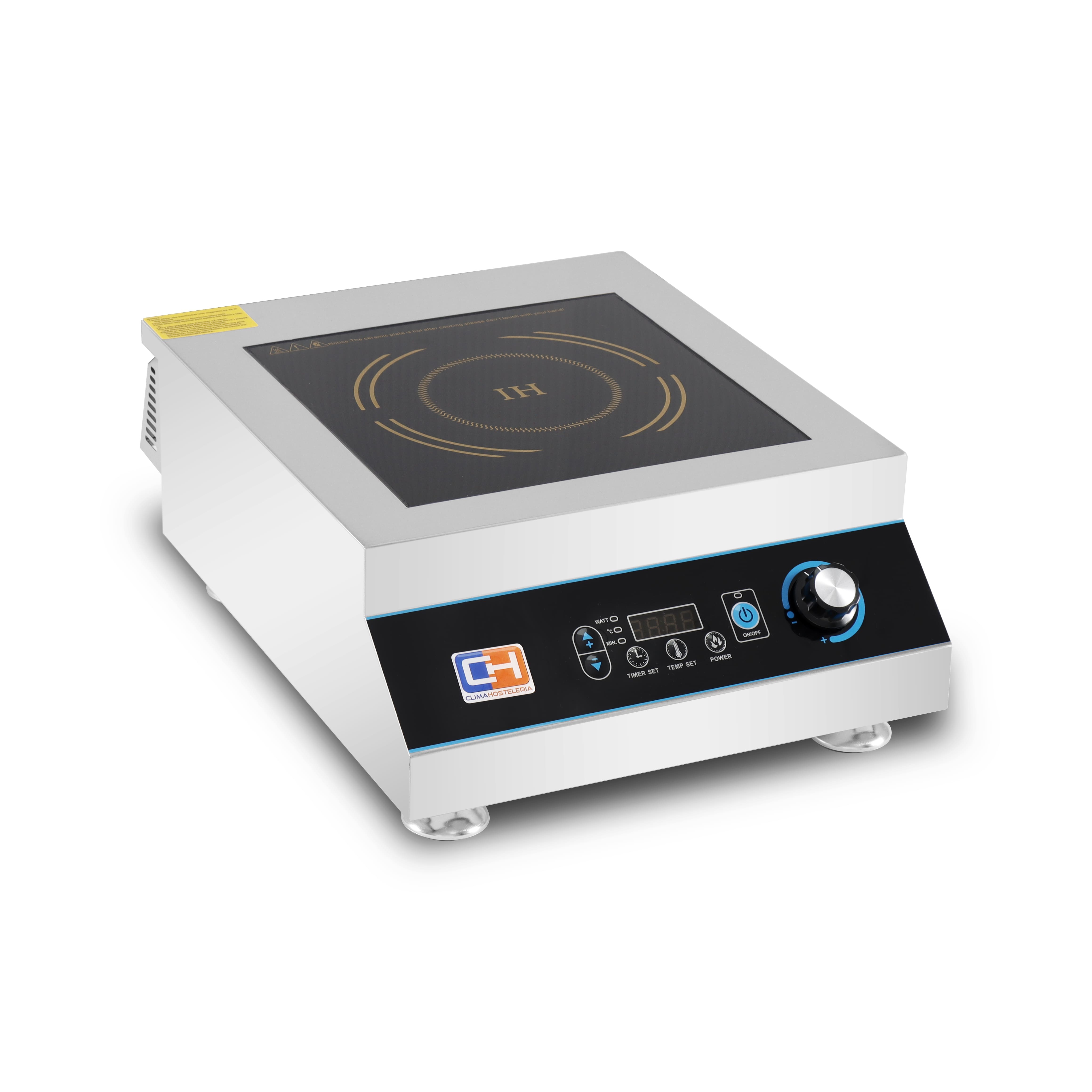 Fogão de Indução de Mesa 5000W Vitrocerâmico para HORECA