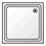 Armário de Cozinha Inox com 2 Portas Articuladas 700x700mm