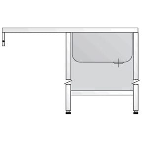 Mesa de Lavagem Inox c/ Cuba e Escorredor Esquerdo 120x60cm
