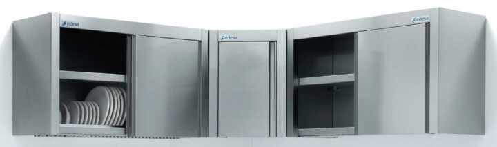 Armário de Parede Aço Inox 1000x400x600 mm portas de correr