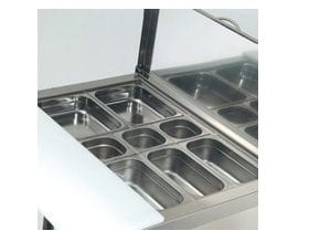 Mesa Refrigerada Saladete Gastronorm GN 1/1 + 1/6, 910mm