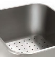 Cuba de Lavagem Inox com Rodas 80L - 600x500x600mm