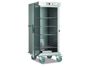 Carro Quente Inox 20 Pratos GN 2/1, 1 Porta, 230V