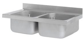 Bancada Inox com Lavatório Integrado 1000x600 mm