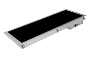 Placa Vitrocerâmica Aquecida Encastrar 2x GN 1/1, 905W