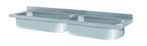 Bancada Inox c/ Lavatório e Escorredor 1800x700mm