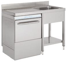 Mesa Inox Lava-Louça com Cuba Direita e Escorredor 1200x700mm