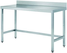 Mesa de Trabalho Mural Inox 800x600x850mm para Cozinha