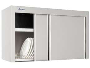 Armário de Parede Aço Inox 1000x400x600 mm portas de correr