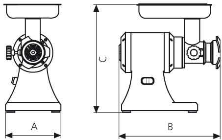 Picadora de Carne 300Kg/h, 400V - Produção Elevada